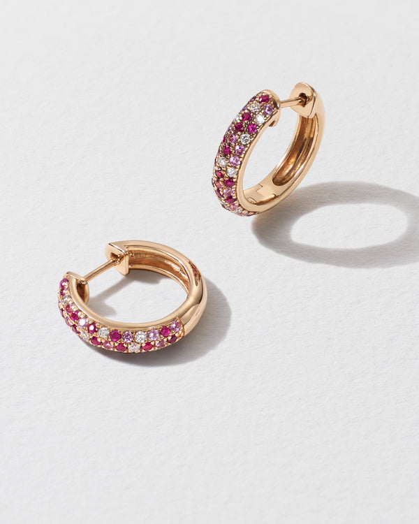 Roxanne First Pink Speckled Hoop Earrings