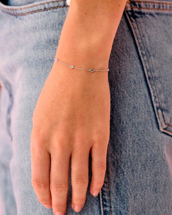 Roxanne First Rainbow Sapphire Skittle Bracelet