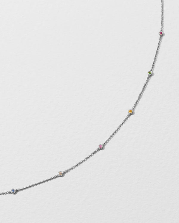 Roxanne First Rainbow Sapphire Skittle Necklace