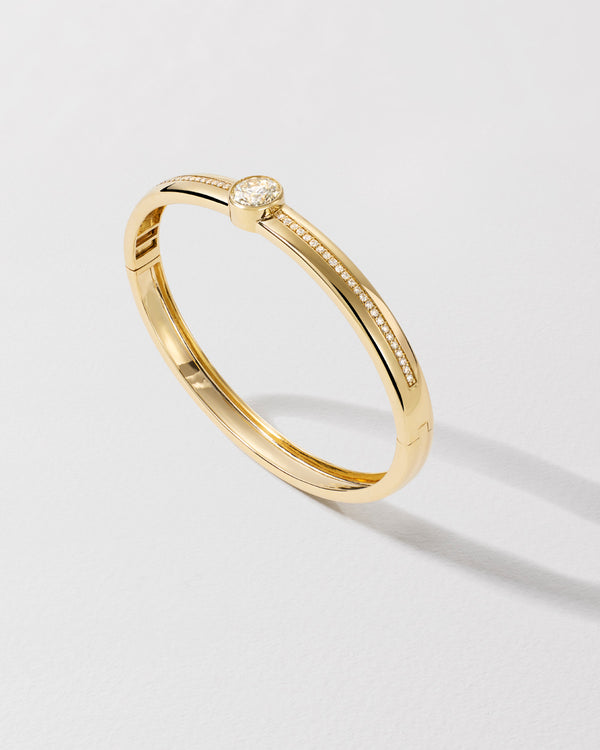 Roxanne First Round Diamond Bangle Bracelet
