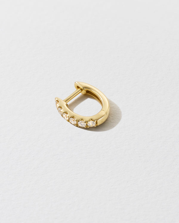 Roxanne First Small Diamond Chubby Huggie Earring