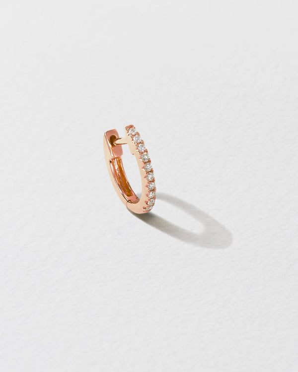 Roxanne First Small Skinny Diamond Huggie Earring