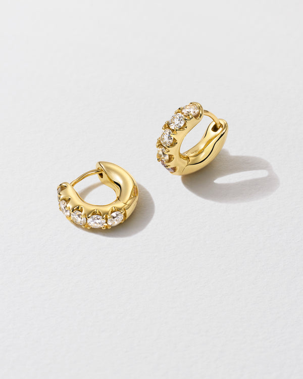 Roxanne First Super Duper Diamond Hoop Earrings