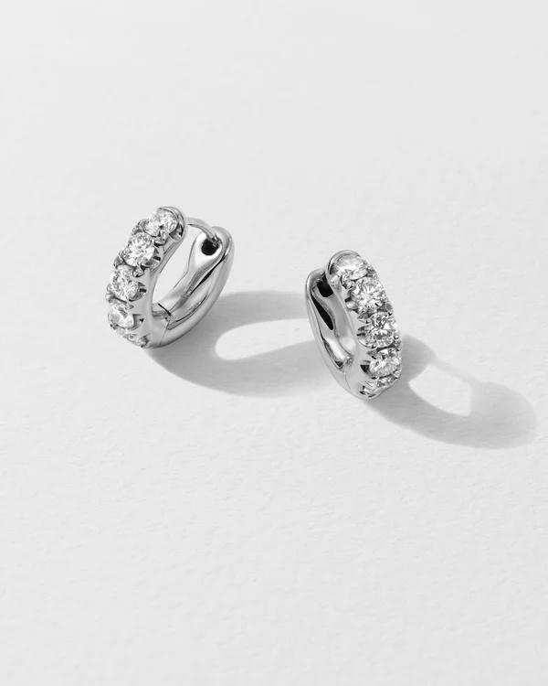 Roxanne First Super Duper Diamond Hoop Earrings