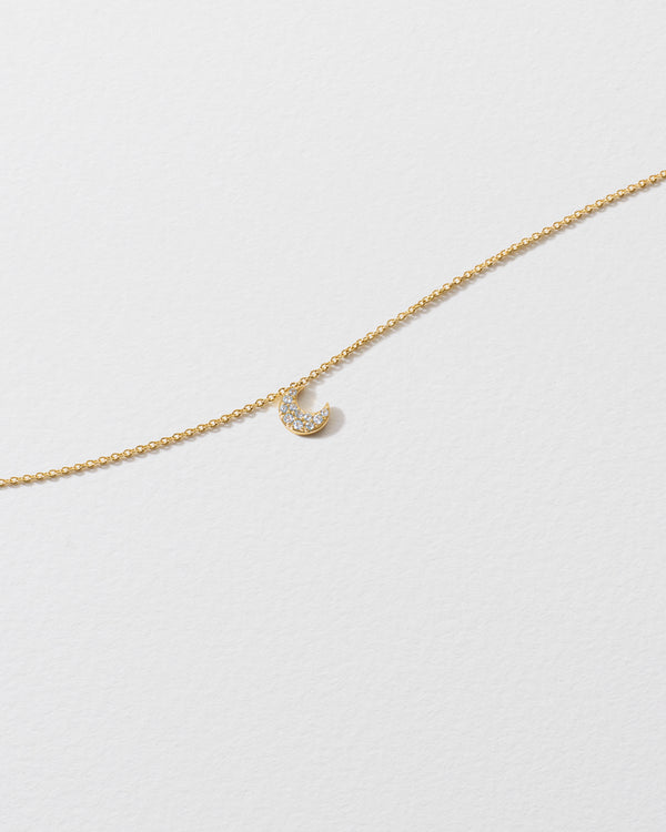 roxanne first Topaz Crescent Moon Icon Necklace