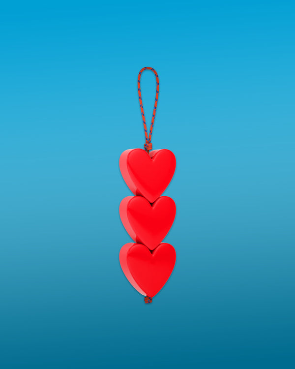 Roxanne First Trio Of Hearts Cord Bag Charm