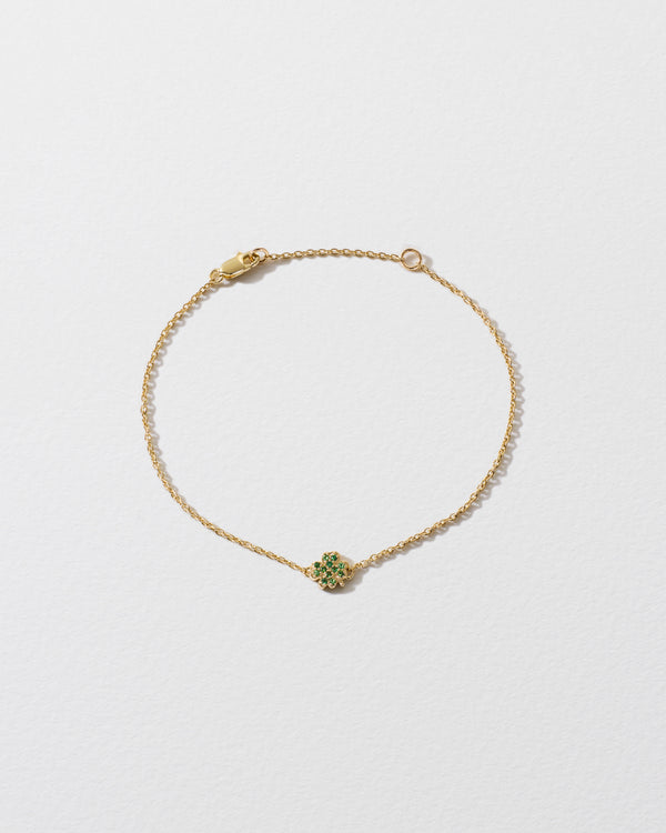 roxanne first Tsavorite Clover Icon Bracelet