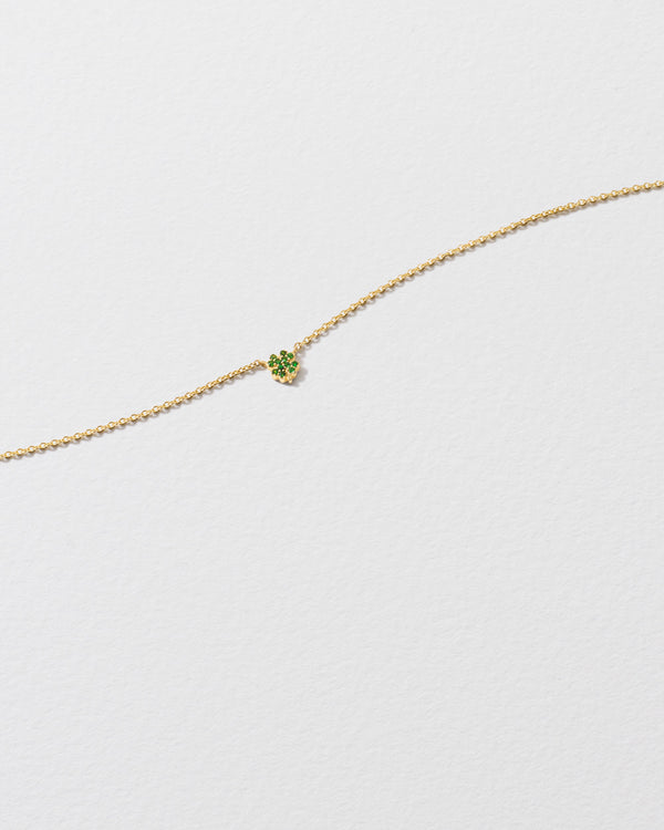 roxanne first Tsavorite Clover Icon Necklace