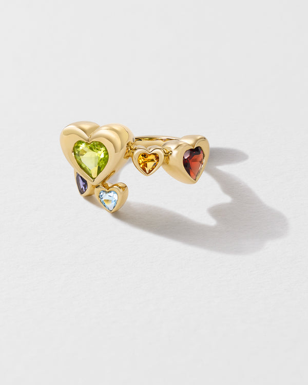 roxanne first Twisted Heart Stack Ring