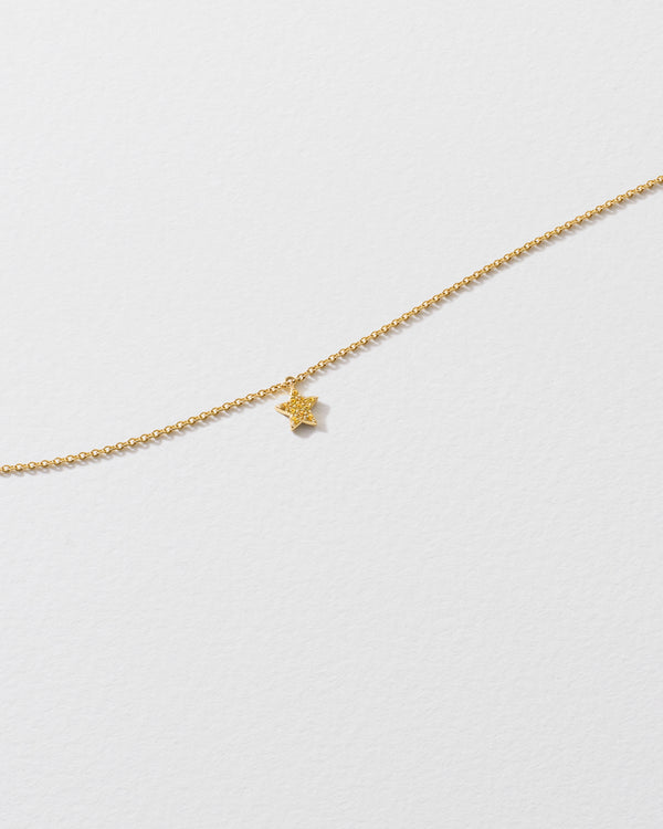 roxanne first Yellow Sapphire Star Icon Necklace