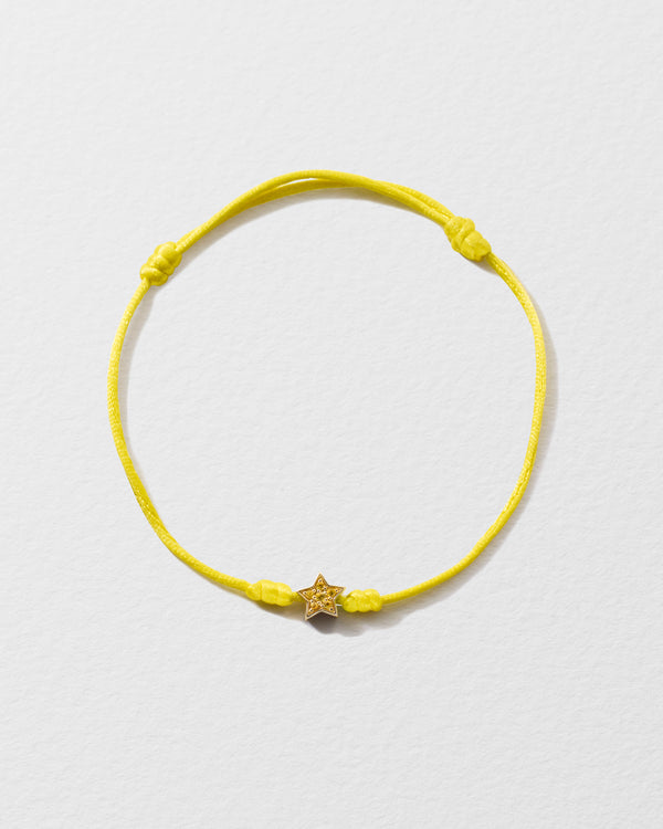 roxanne first Yellow Sapphire Star String Bracelet