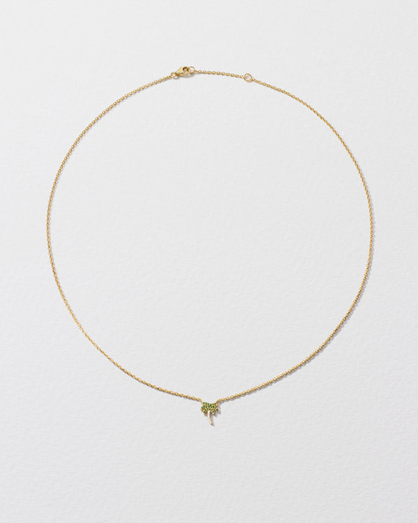 Roxanne First Tsavorite & Diamond Palm Tree Icon Necklace