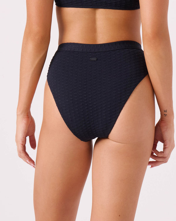 Roxy Haleiwa Banded High Waist Moderate Bikini Bottom