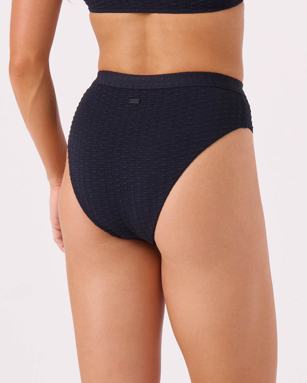 Roxy Haleiwa Banded High Waist Moderate Bikini Bottom