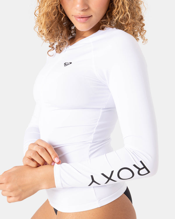 roxy New Essentials Long Sleeve Zipped Lycra Rashguard