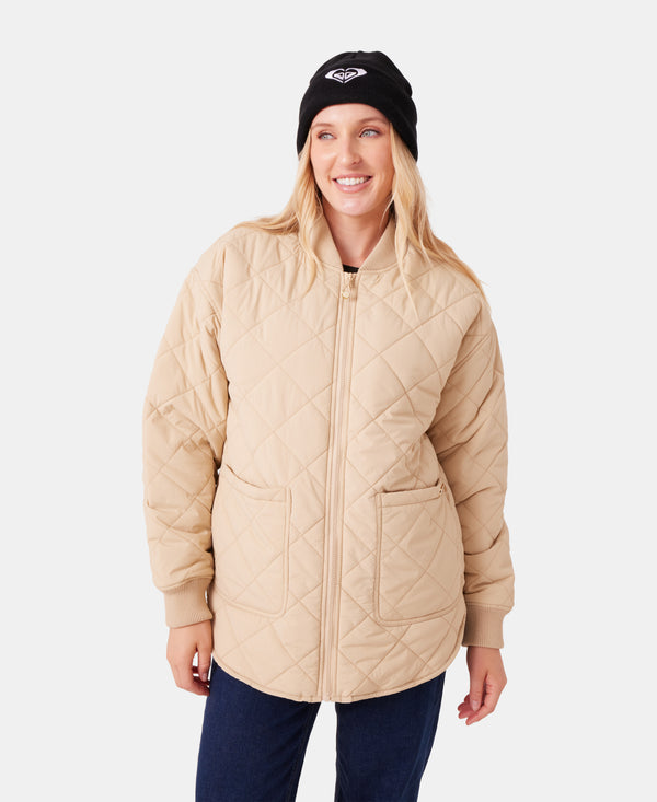 roxy Aurora Quilted Bomber