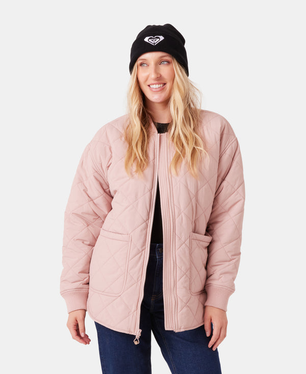 roxy Aurora Quilted Bomber