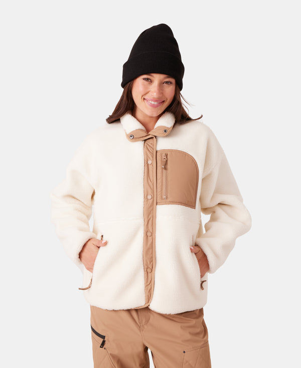 roxy Axel Bonded Sherpa Jacket