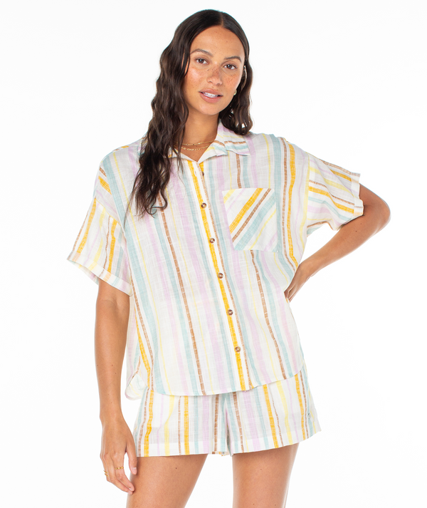roxy Beach Nostalgia Button Up
