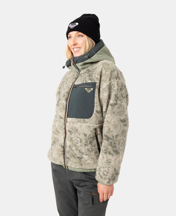 Roxy Everest Hooded Sherpa Jacket