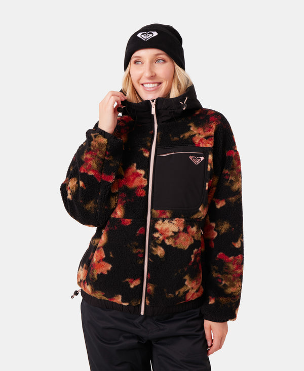 Roxy Everest Hooded Sherpa Jacket