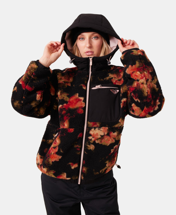 Roxy Everest Hooded Sherpa Jacket