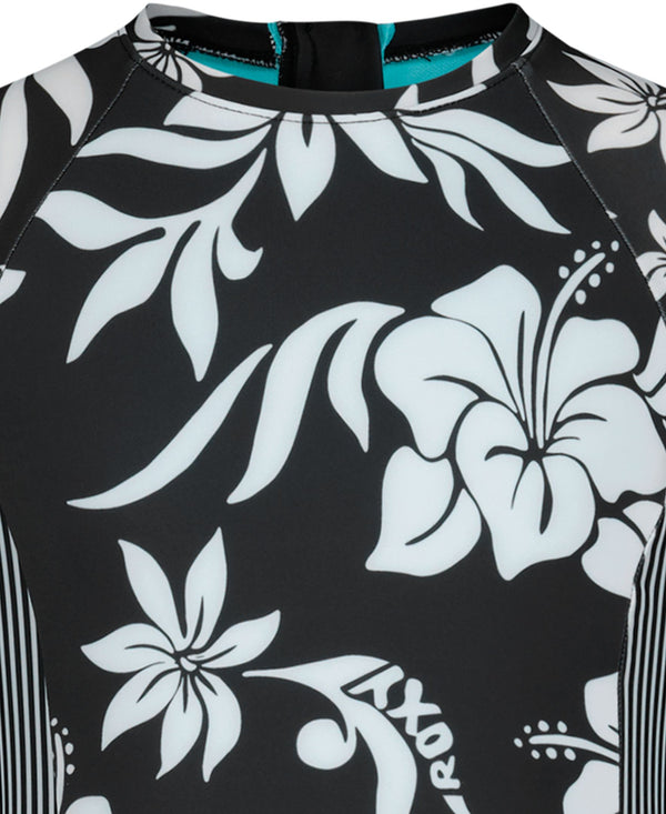 Roxy Girls' Oversized Floral Onesie Swimsuit