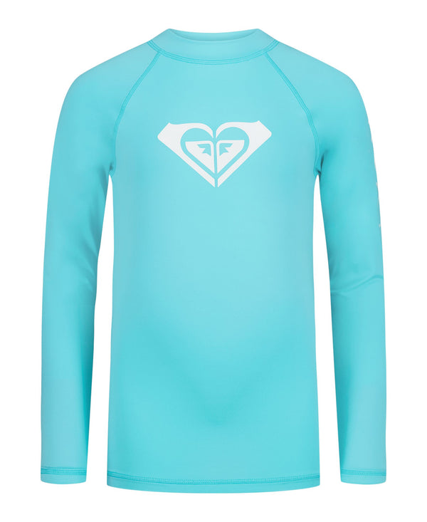 roxy Girls' Whole Hearted Long Sleeve Rashguard