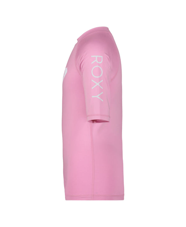 Roxy Girls' Whole Hearted Short Sleeve Rashguard