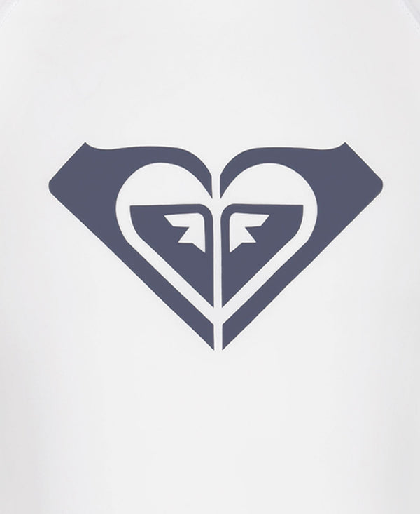 Roxy Girls' Whole Hearted Short Sleeve Rashguard