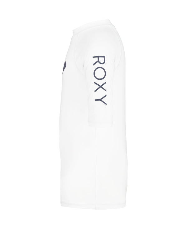 Roxy Girls' Whole Hearted Short Sleeve Rashguard