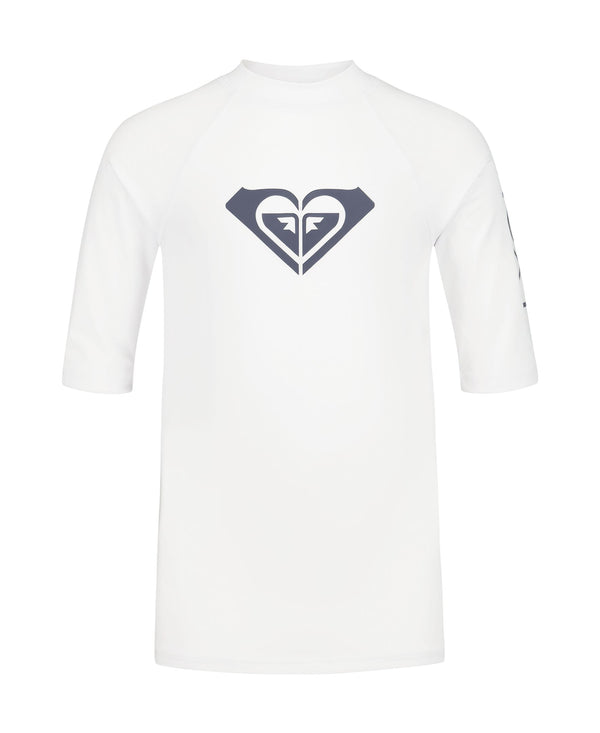 roxy Girls' Whole Hearted Short Sleeve Rashguard