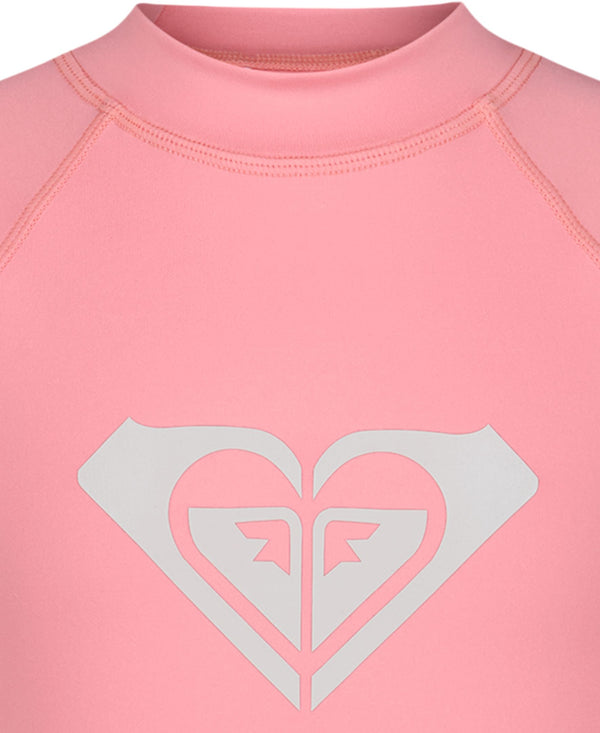 Roxy Girls' Whole Hearted Short Sleeve Rashguard