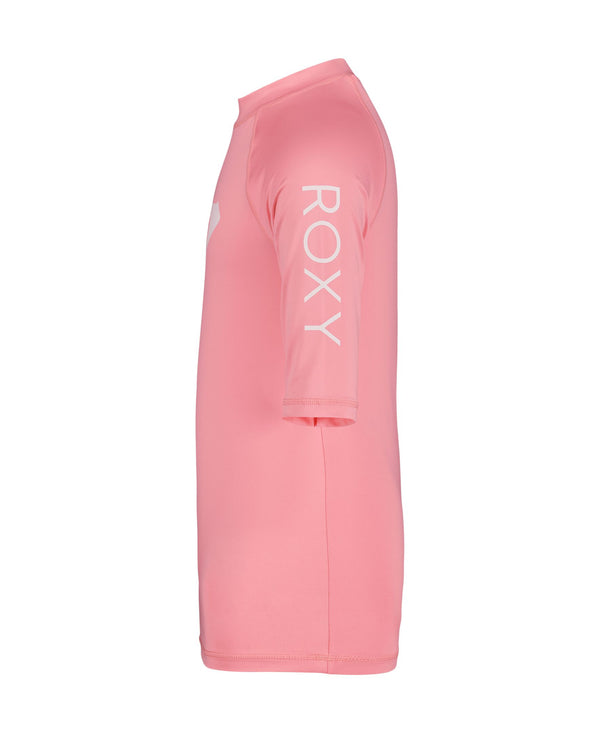 Roxy Girls' Whole Hearted Short Sleeve Rashguard