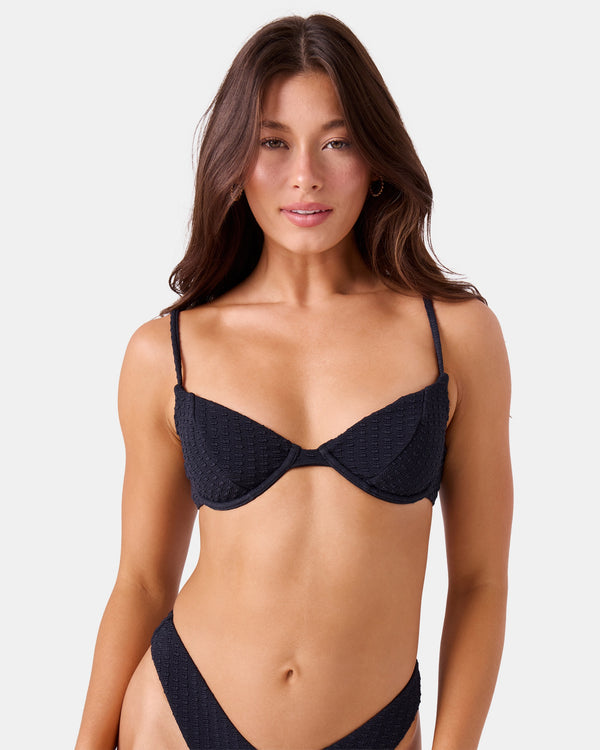 roxy Haleiwa Demi Underwire Bikini Top