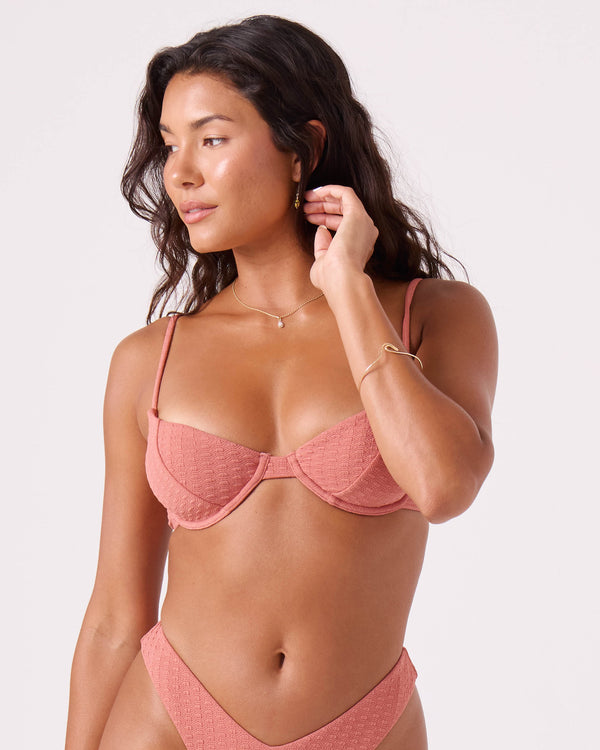 roxy Haleiwa Demi Underwire Bikini Top