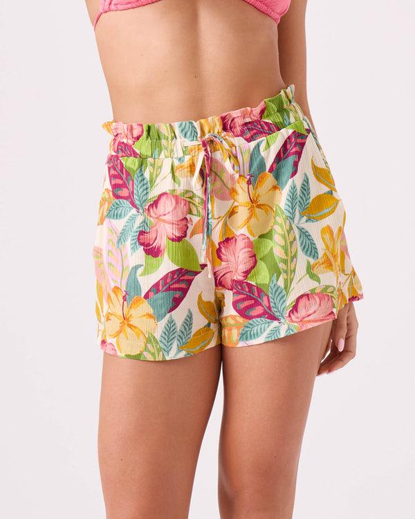 roxy Hot Tropics Stoke Cover Up Short
