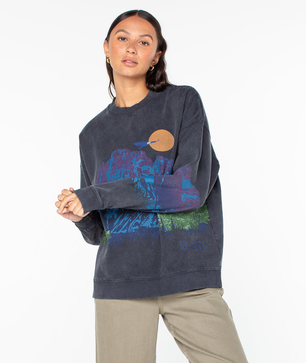 Roxy Lineup Oversized Crewneck