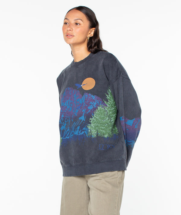 Roxy Lineup Oversized Crewneck