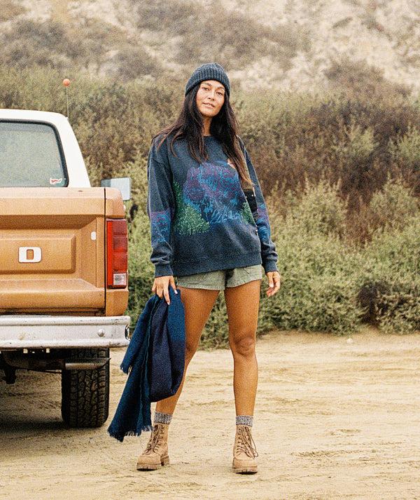 roxy Lineup Oversized Crewneck