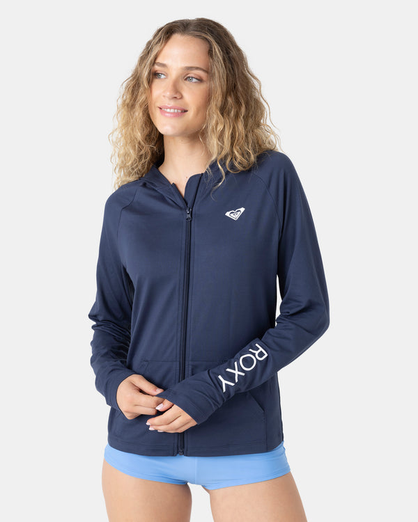 Roxy Long Sleeve Hoodie Zipped Rashguard