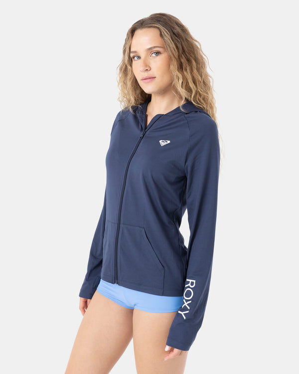 Roxy Long Sleeve Hoodie Zipped Rashguard