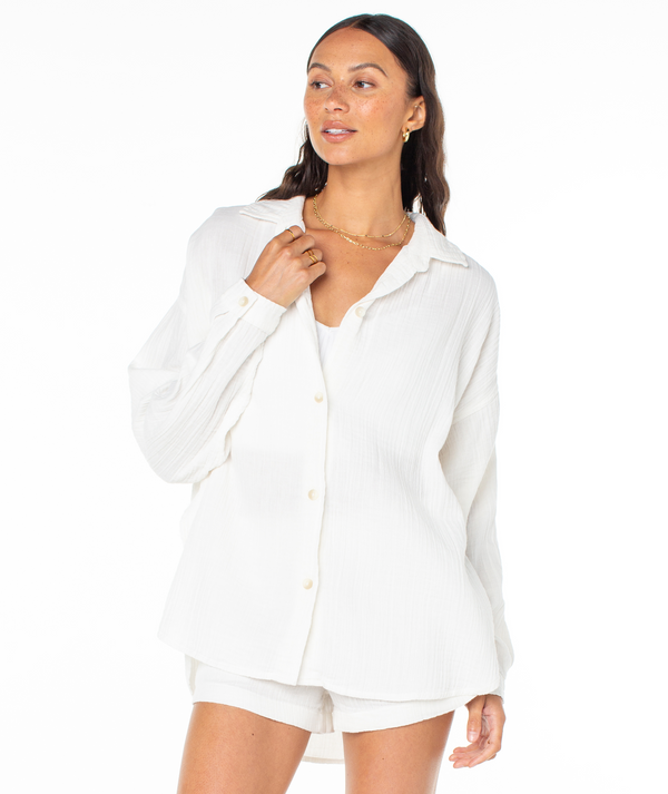 Roxy Morning Time Button Up