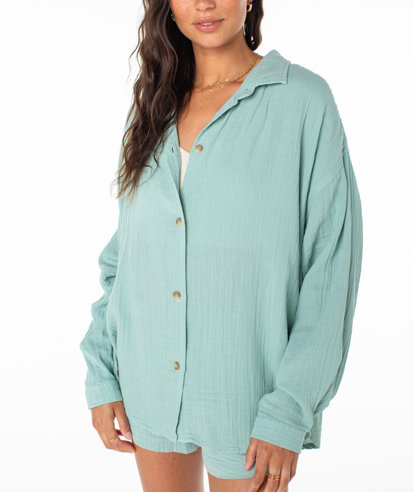 Roxy Morning Time Button Up