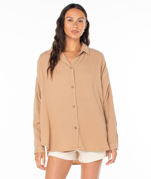 roxy Morning Time Button Up