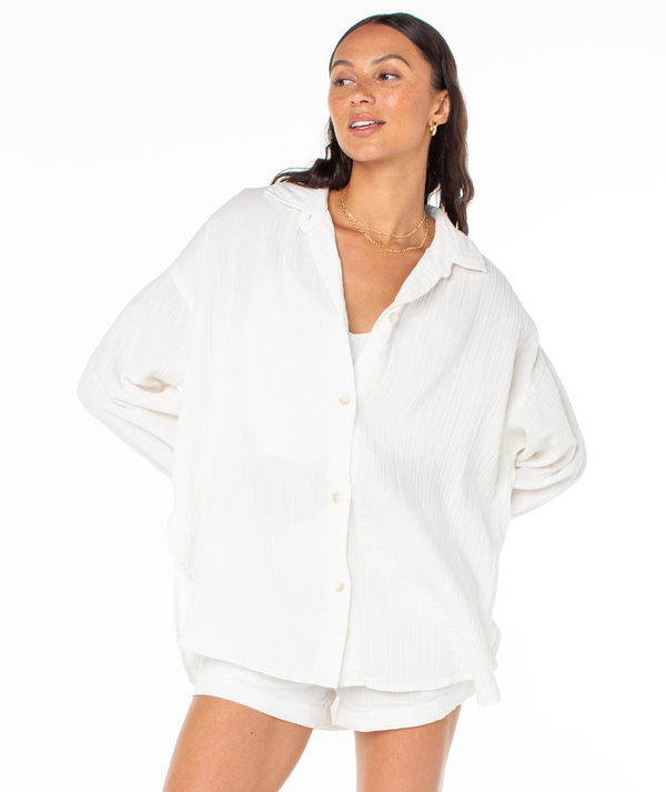 roxy Morning Time Button Up