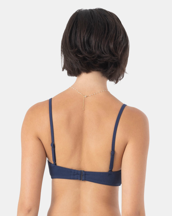 Roxy Rib Roxy Love Knot Bralette Bikini Top