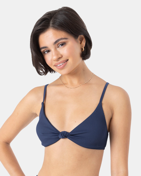 Roxy Rib Roxy Love Knot Bralette Bikini Top