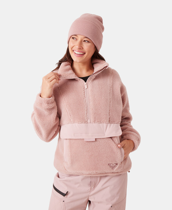 roxy Rita Half Zip Sherpa Anorak