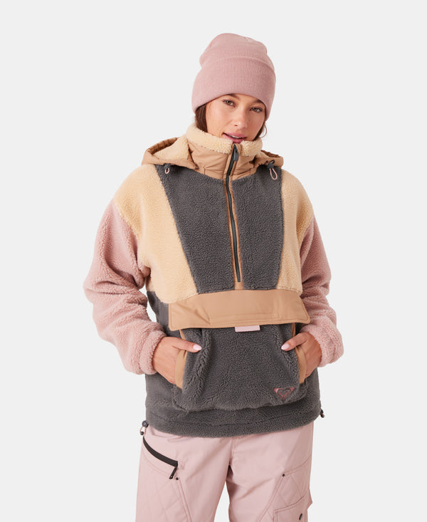 roxy Rita Half Zip Sherpa Anorak